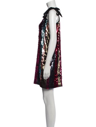 Tanya Taylor Square Neckline Mini Dress