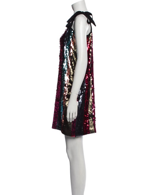 Tanya Taylor Square Neckline Mini Dress