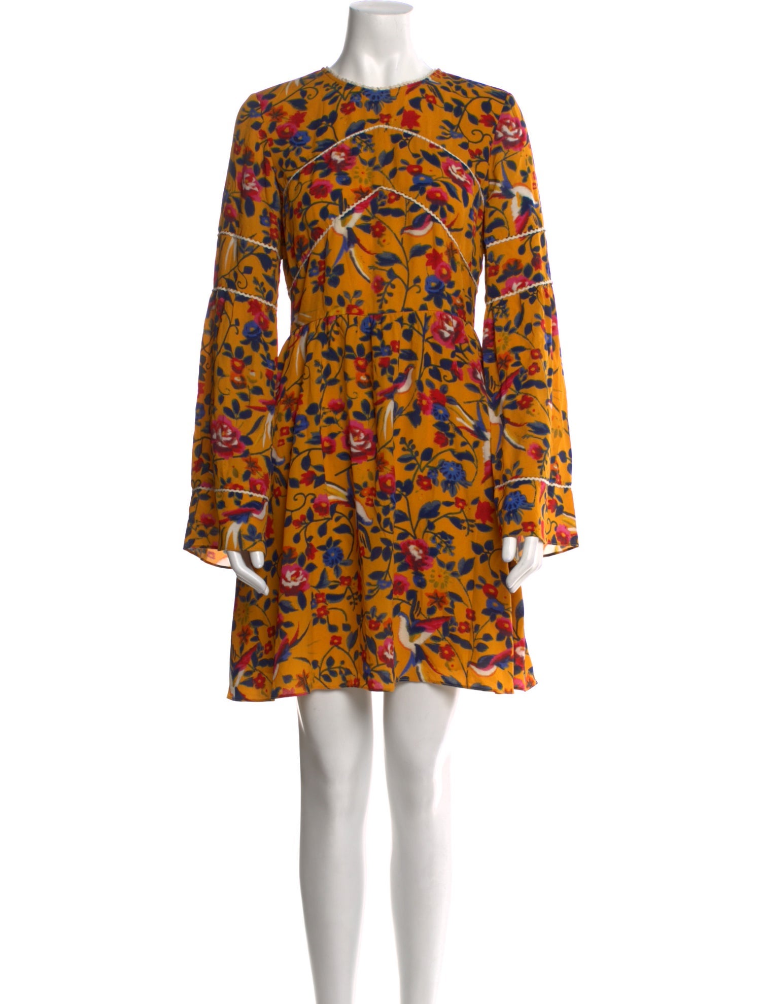 Tanya Taylor Floral Print Mini Dress