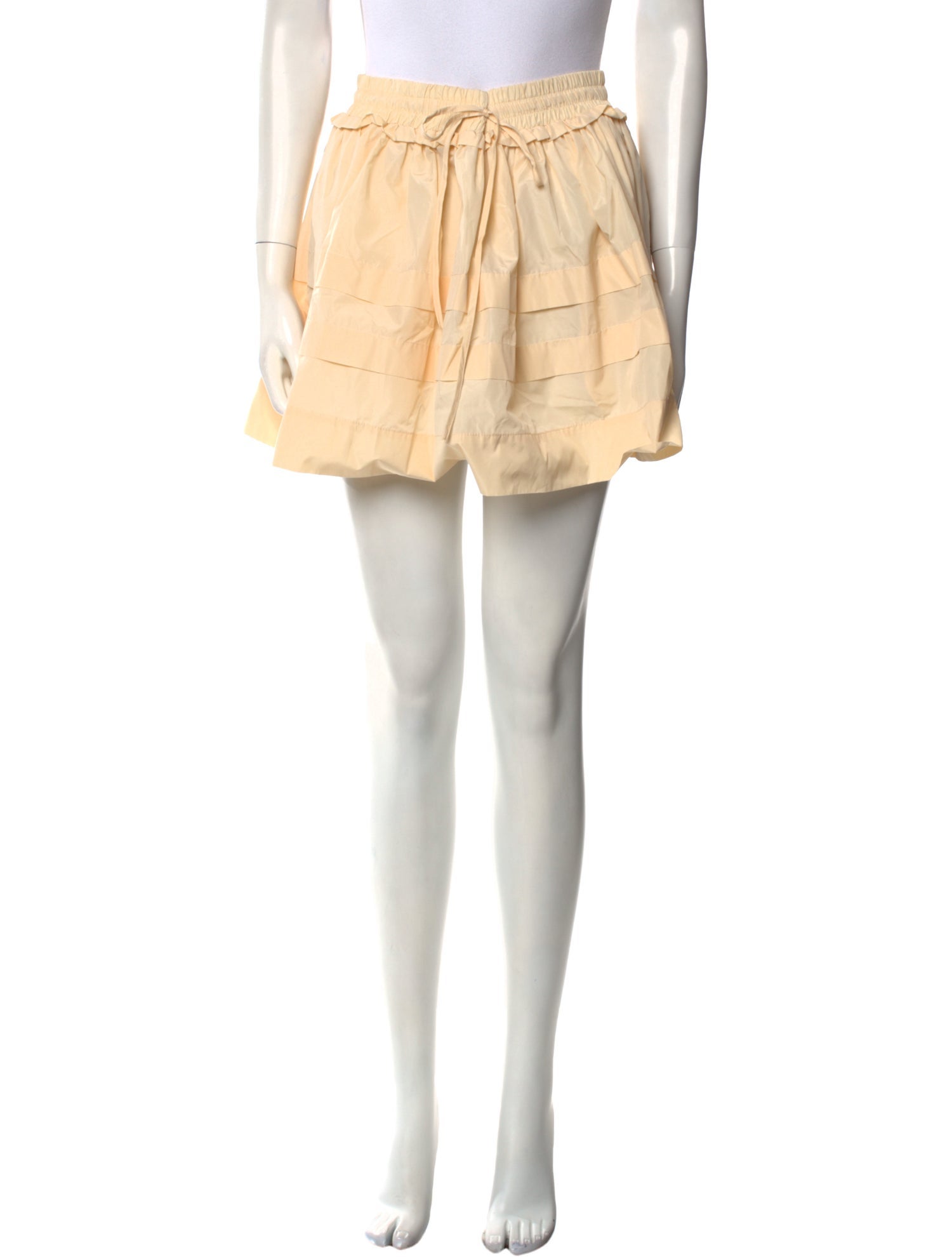 Tanya Taylor Ruffle Embellishment Mini Skirt