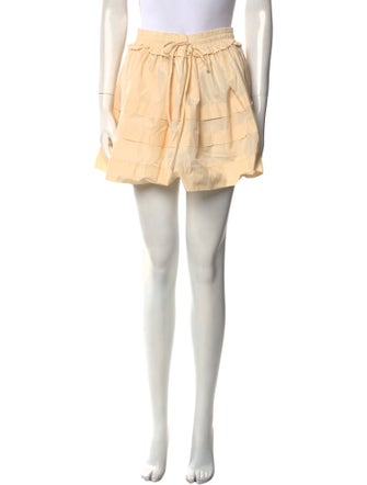 Tanya Taylor Ruffle Embellishment Mini Skirt