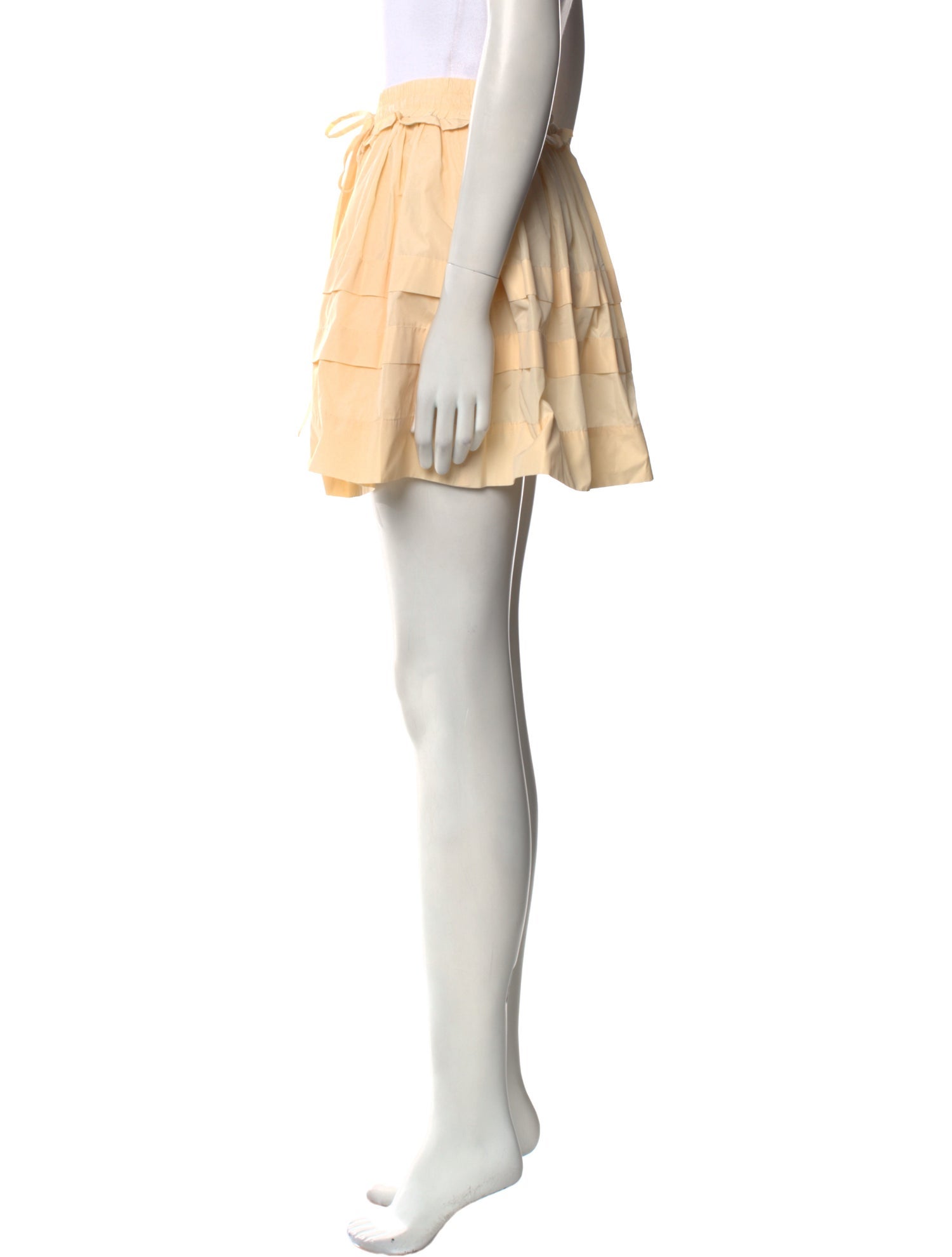 Tanya Taylor Ruffle Embellishment Mini Skirt