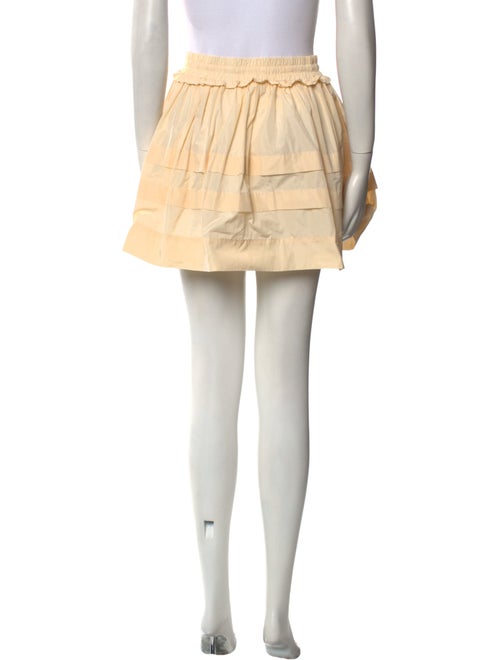 Tanya Taylor Ruffle Embellishment Mini Skirt