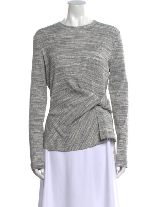 Tanya Taylor Crew Neck Long Sleeve Top