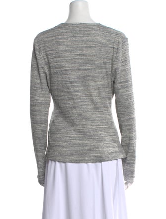 Tanya Taylor Crew Neck Long Sleeve Top