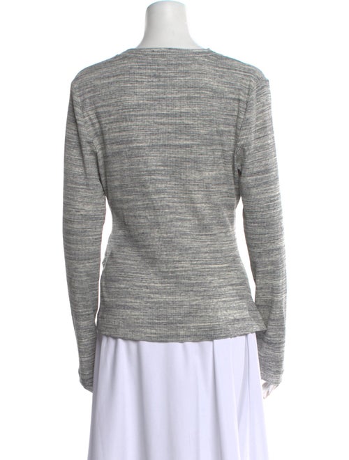 Tanya Taylor Crew Neck Long Sleeve Top