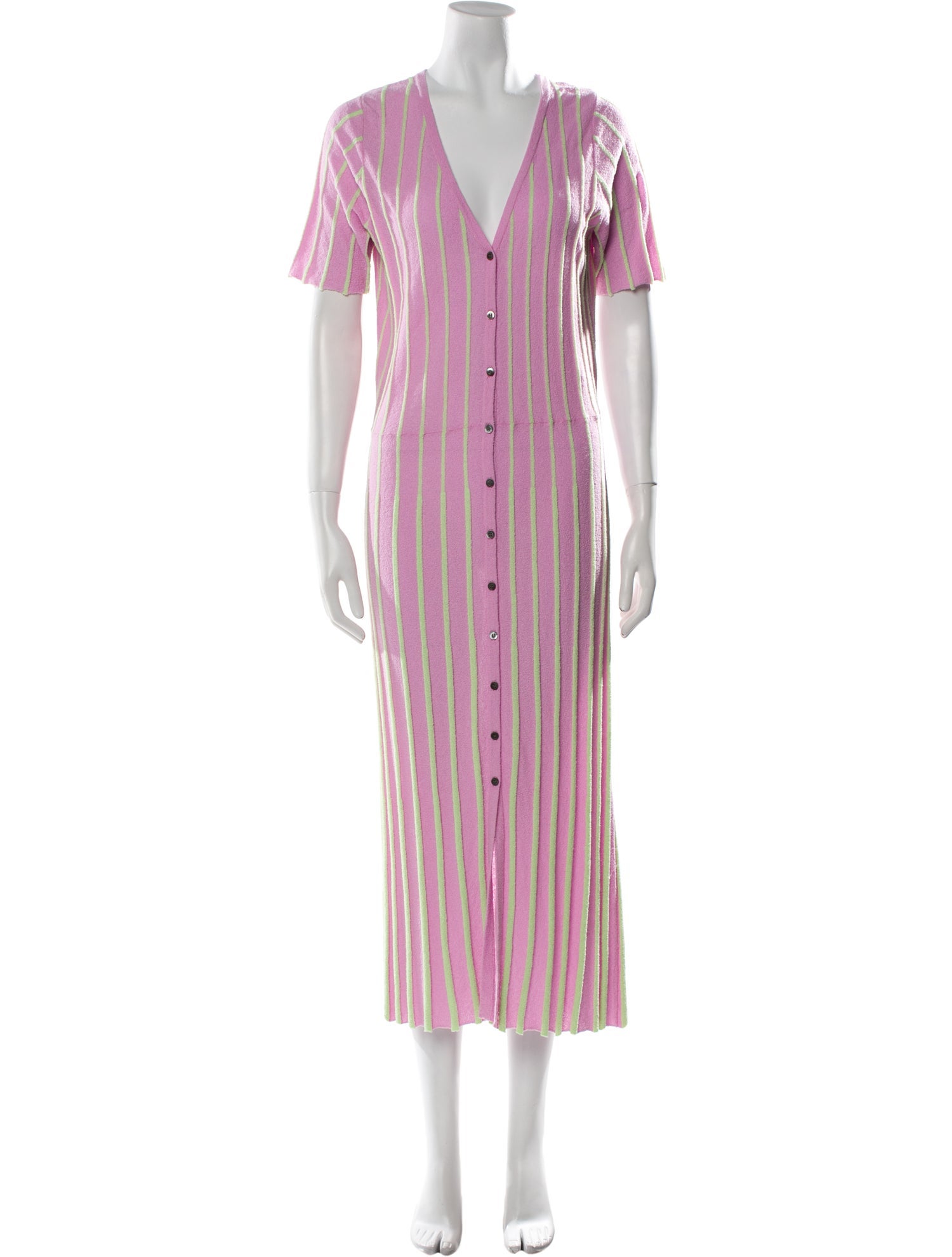 Tanya Taylor Striped Long Dress