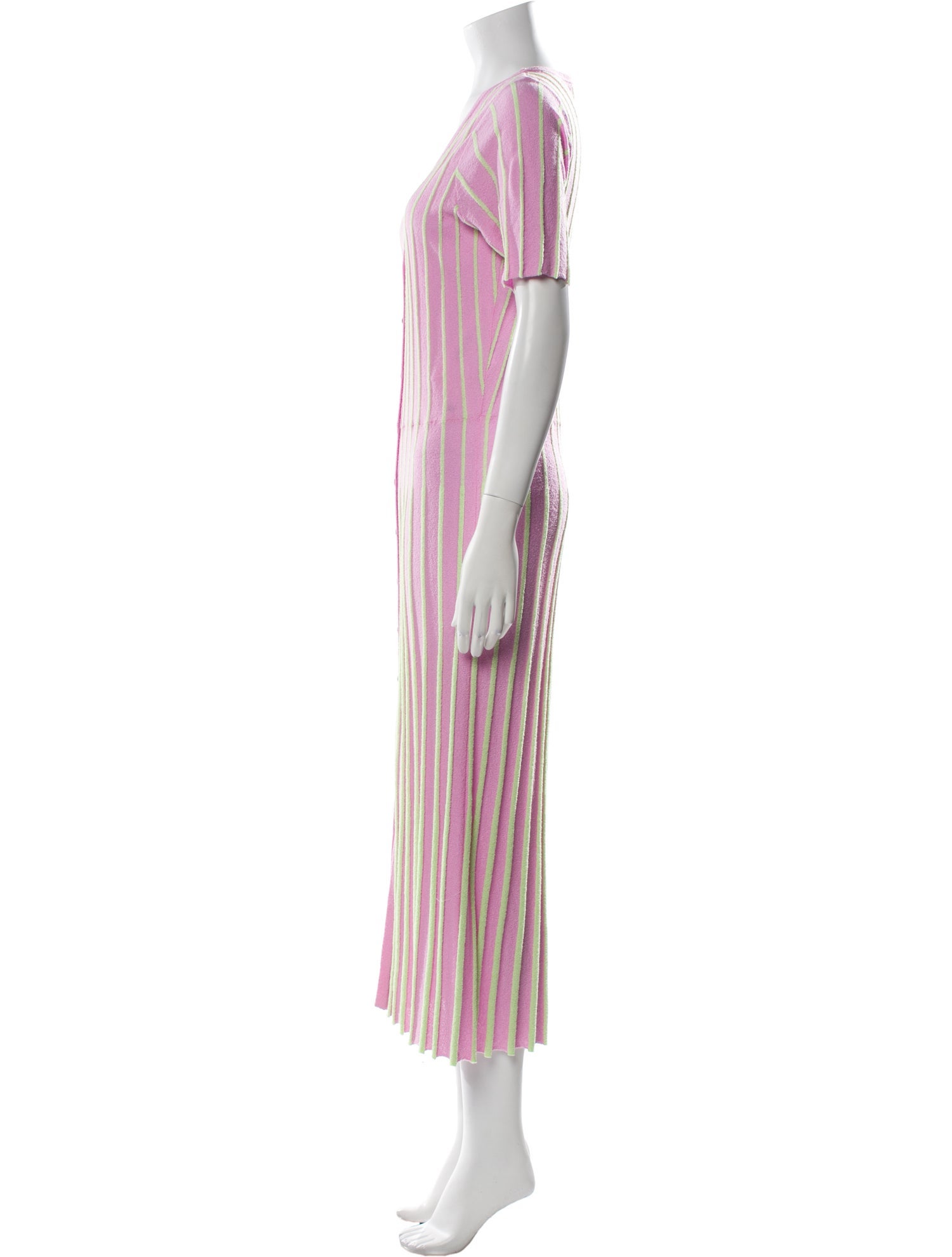 Tanya Taylor Striped Long Dress