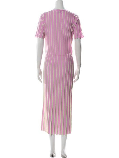 Tanya Taylor Striped Long Dress