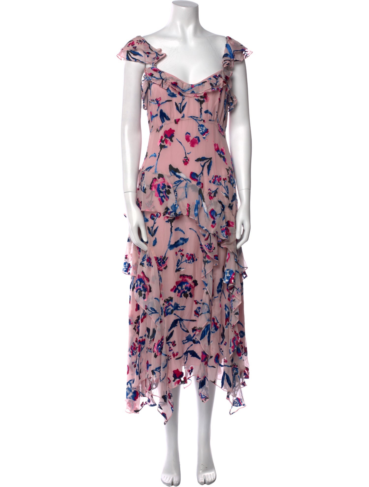 Tanya Taylor Silk Long Dress
