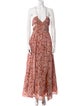 Tanya Taylor Printed Long Dress