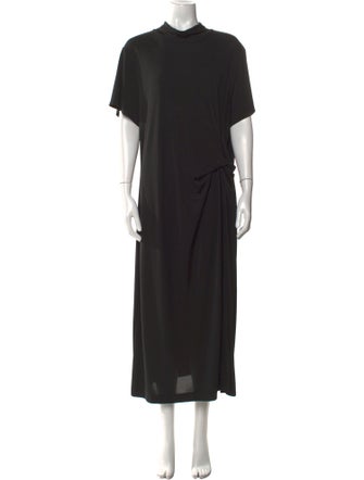 Tanya Taylor Mock Neck Long Dress