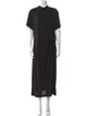 Tanya Taylor Mock Neck Long Dress