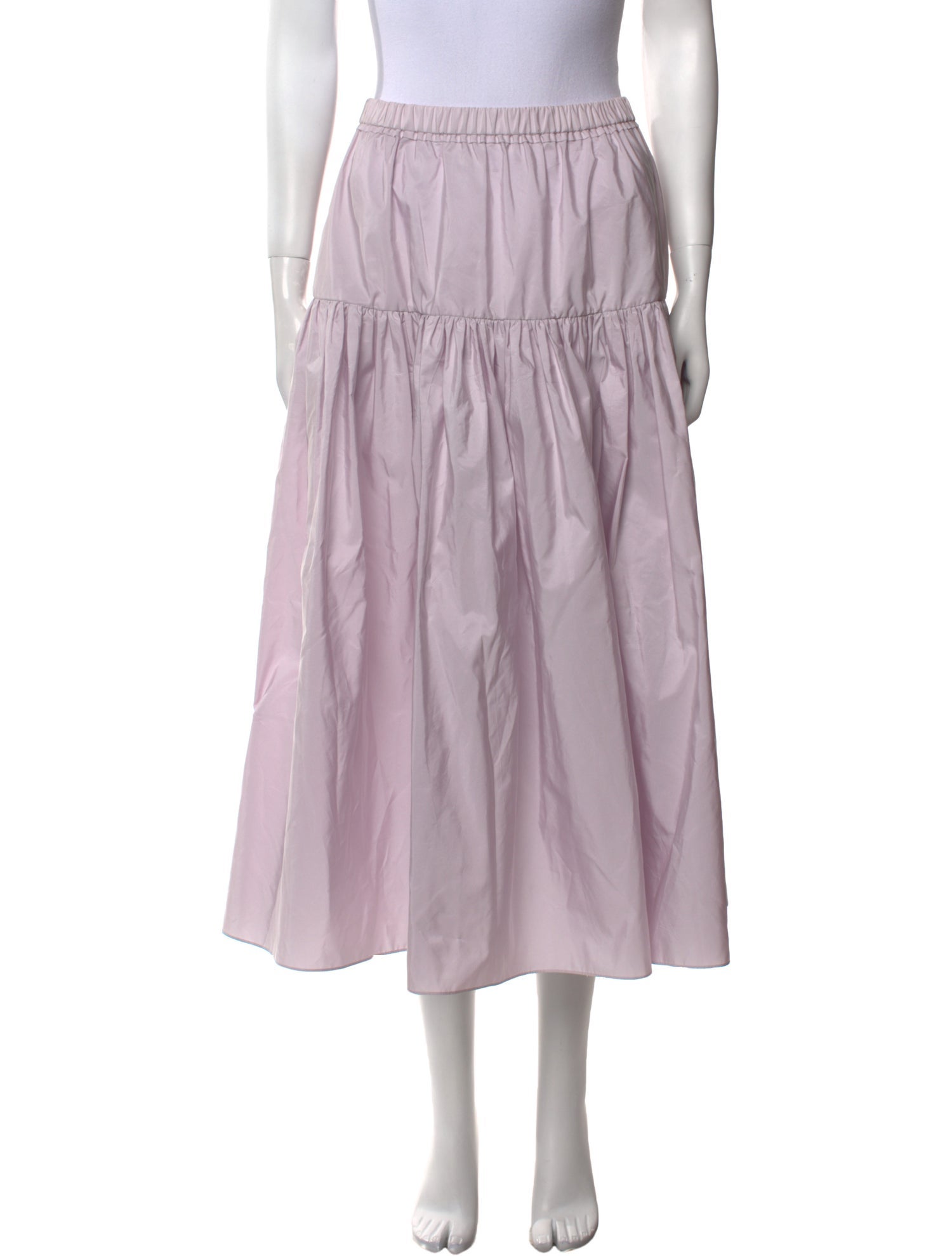 Tanya Taylor Ruffle Embellishment Midi Length Skirt