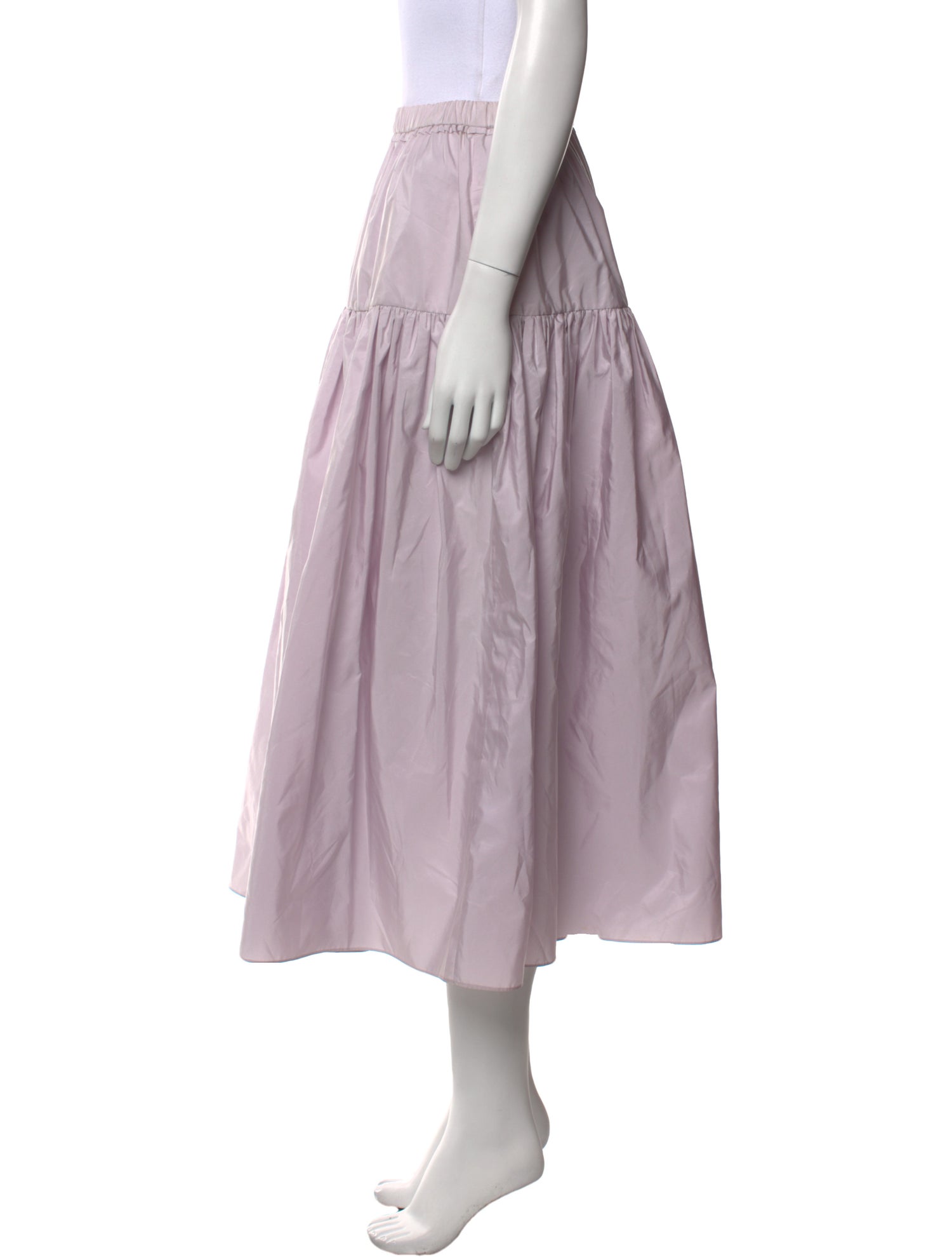 Tanya Taylor Ruffle Embellishment Midi Length Skirt