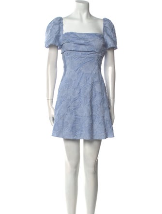 Tanya Taylor Square Neckline Mini Dress