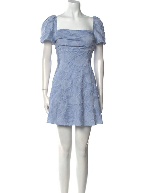 Tanya Taylor Square Neckline Mini Dress