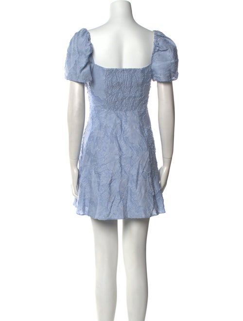 Tanya Taylor Square Neckline Mini Dress