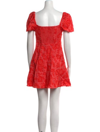 Tanya Taylor Floral Print Mini Dress