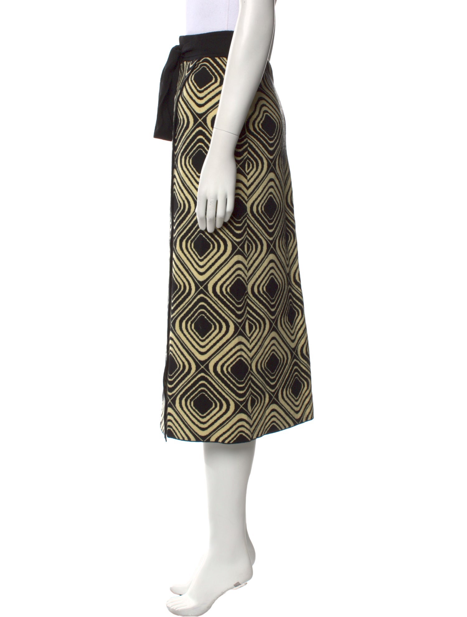 Tanya Taylor Merino Wool Midi Length Skirt