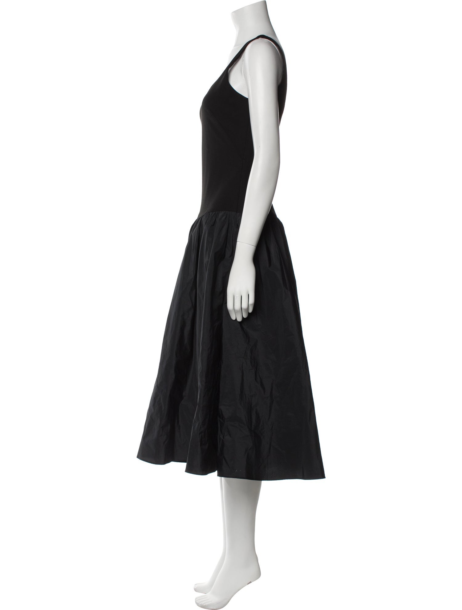 Tanya Taylor Scoop Neck Midi Length Dress