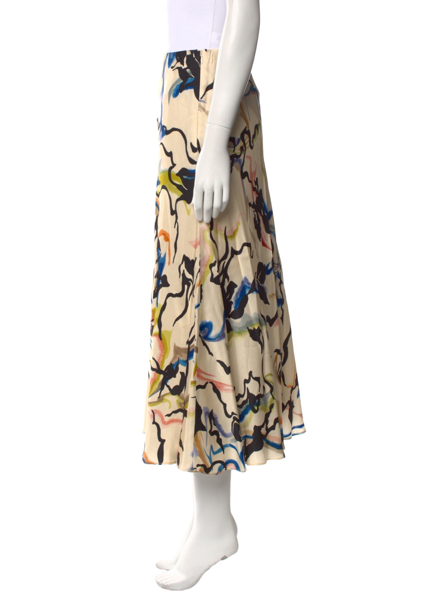 Tanya Taylor Printed Midi Length Skirt