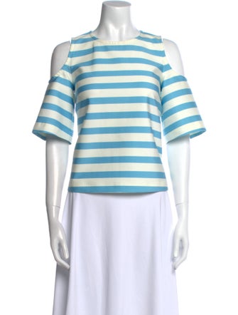 Tanya Taylor Striped Crew Neck T-Shirt