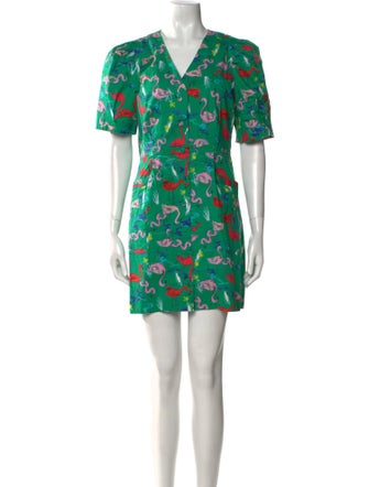 Tanya Taylor Printed Mini Dress