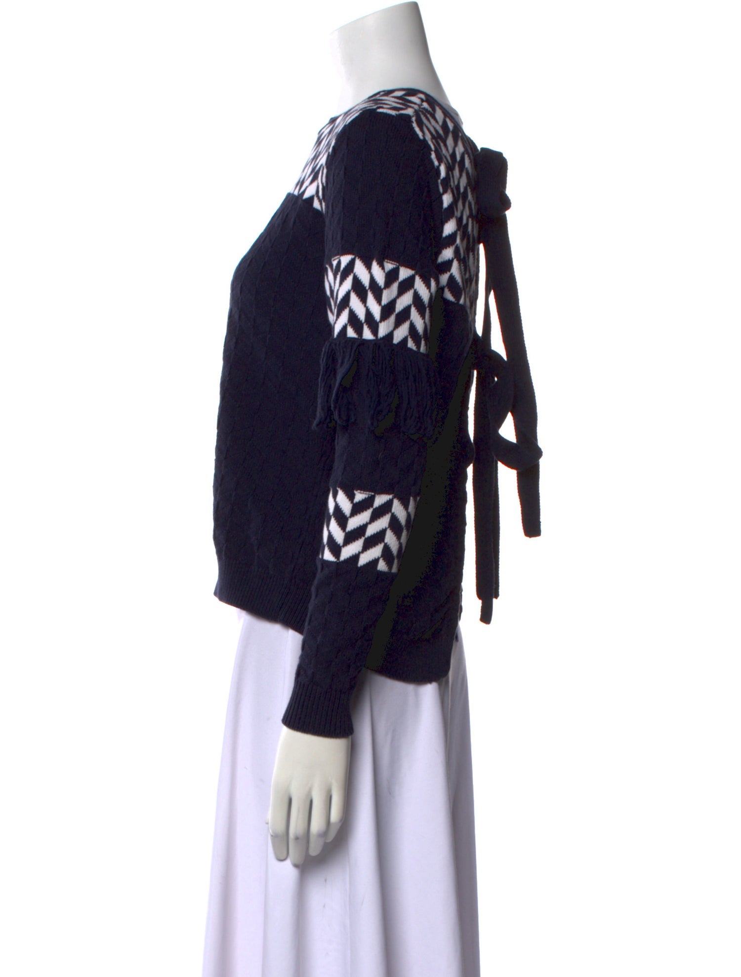 Tanya Taylor Printed Crew Neck Sweater