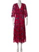 Tanya Taylor Floral Print Long Dress
