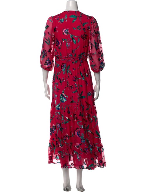 Tanya Taylor Floral Print Long Dress