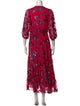 Tanya Taylor Floral Print Long Dress