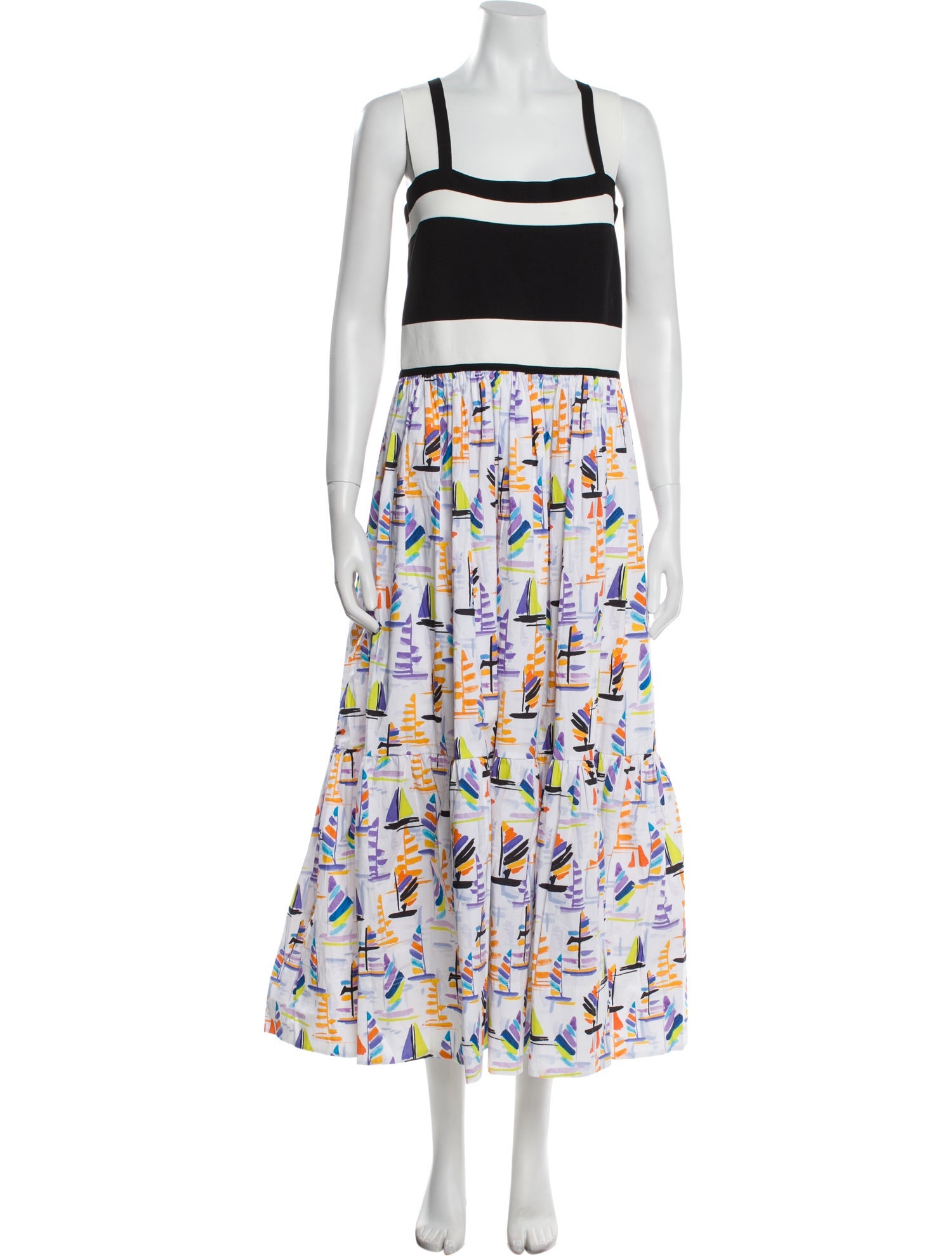 Tanya Taylor Printed Long Dress