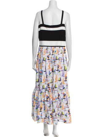 Tanya Taylor Printed Long Dress