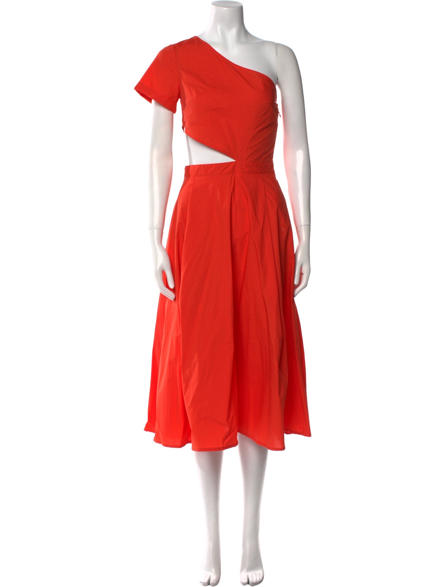 Tanya Taylor One-Shoulder Midi Length Dress