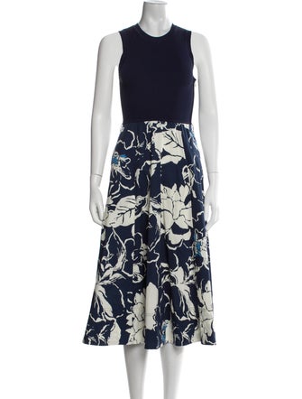 Tanya Taylor Printed Midi Length Dress