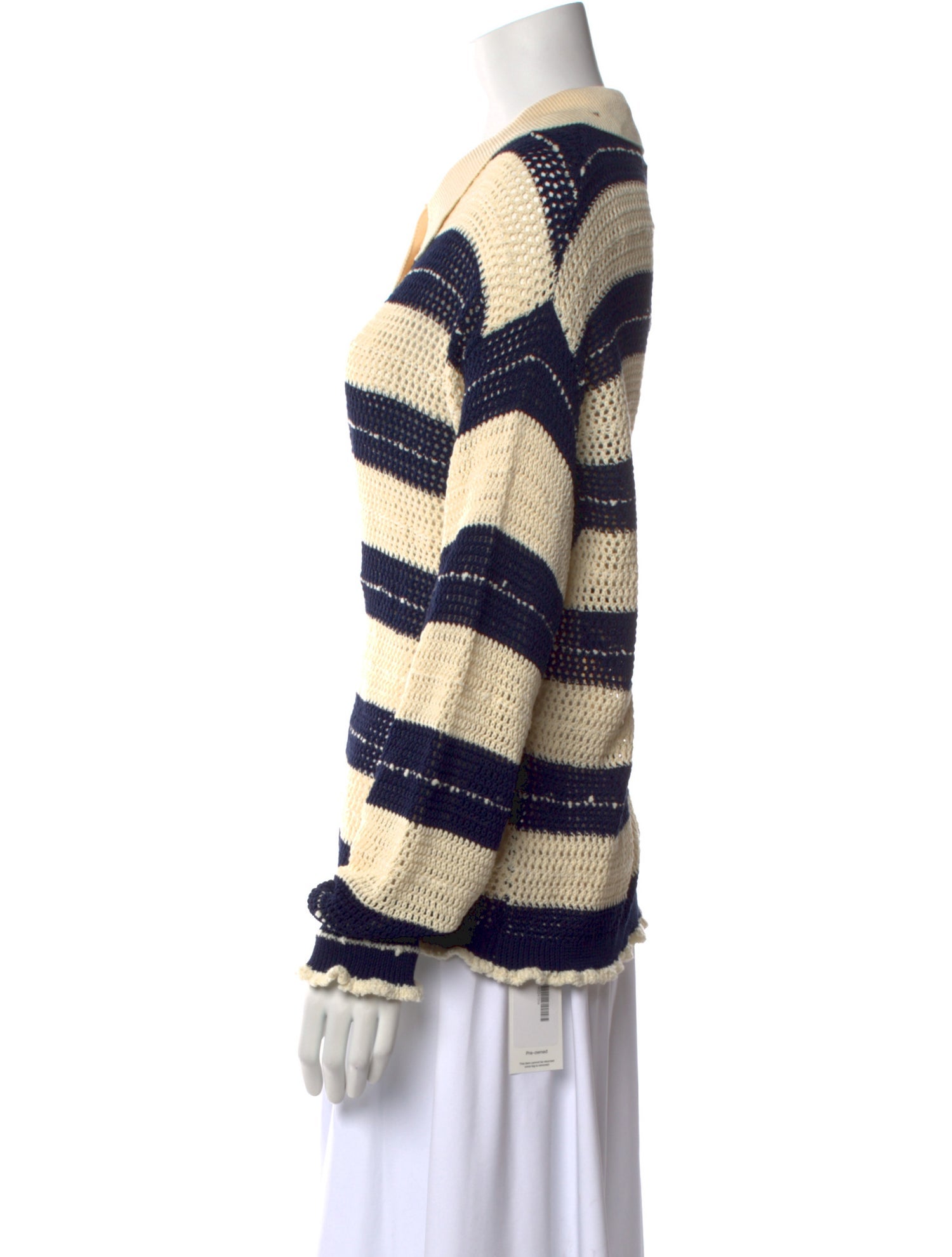 Tanya Taylor Striped Crew Neck Sweater