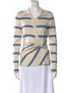 Tanya Taylor Striped Long Sleeve Button-Up Top
