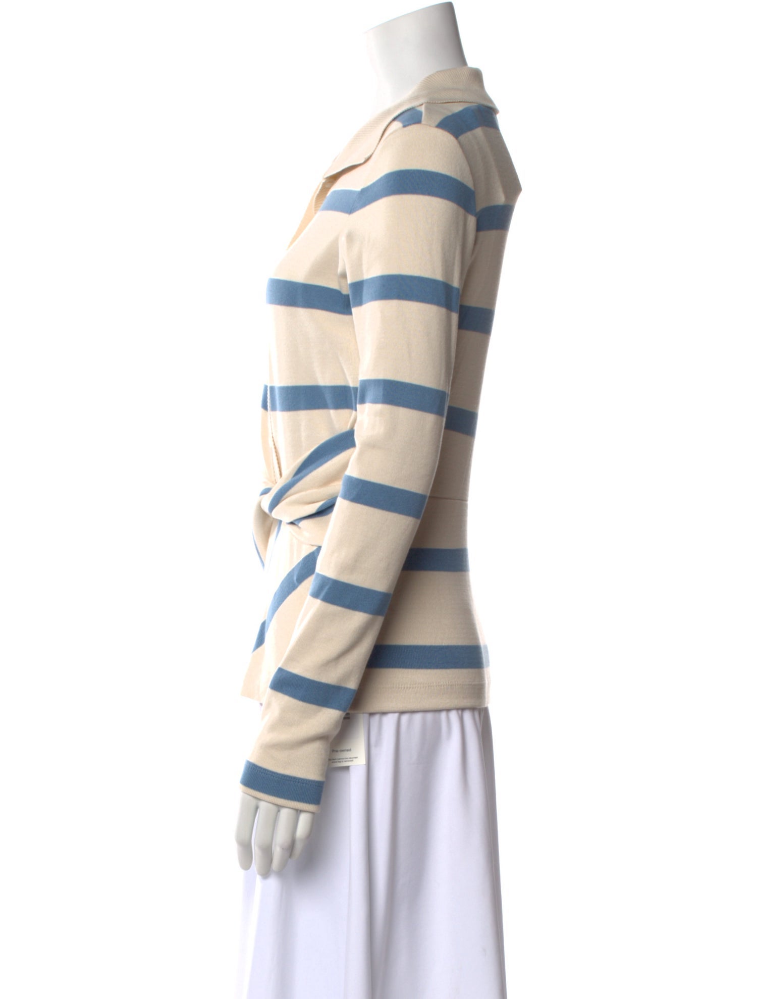 Tanya Taylor Striped Long Sleeve Button-Up Top