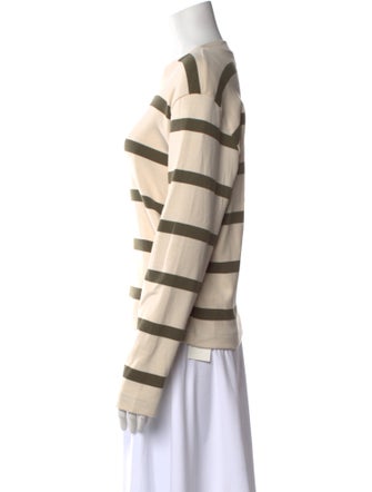 Tanya Taylor Striped Crew Neck Sweatshirt