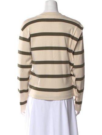Tanya Taylor Striped Crew Neck Sweatshirt