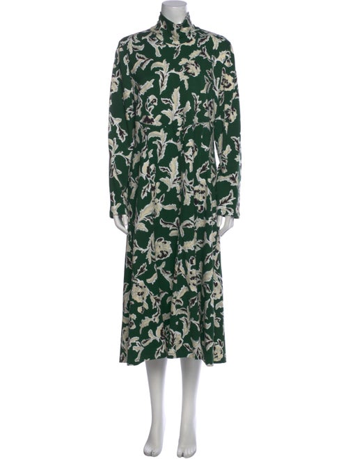 Tanya Taylor Floral Print Long Dress