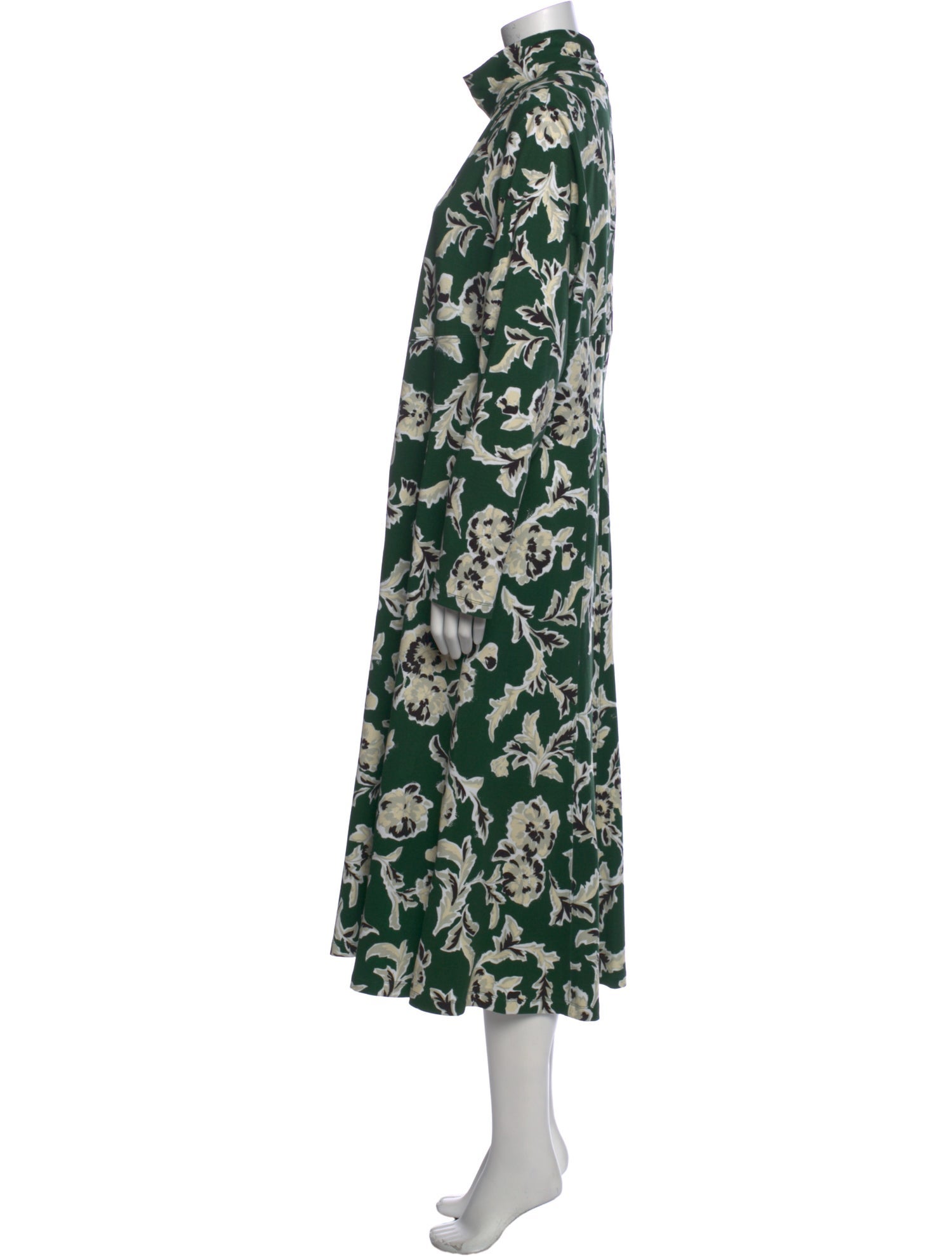 Tanya Taylor Floral Print Long Dress