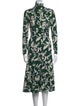 Tanya Taylor Floral Print Midi Length Dress