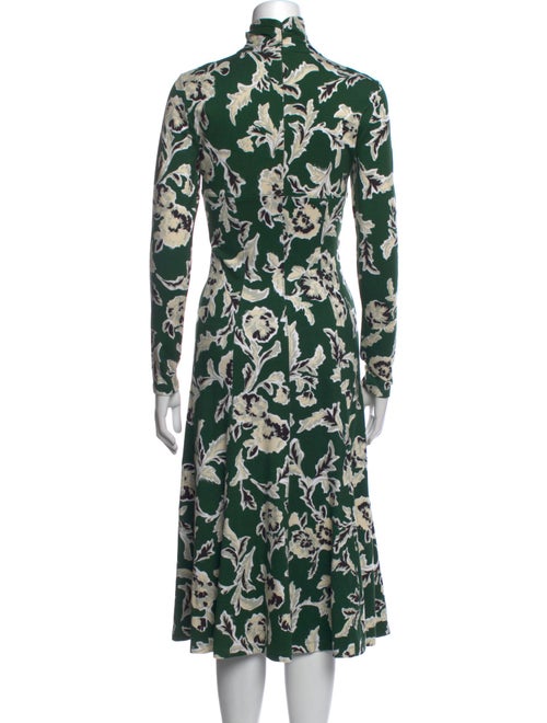 Tanya Taylor Floral Print Midi Length Dress