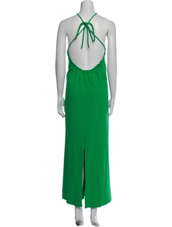 Tanya Taylor Halterneck Long Dress