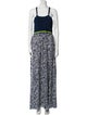 Tanya Taylor Printed Long Dress