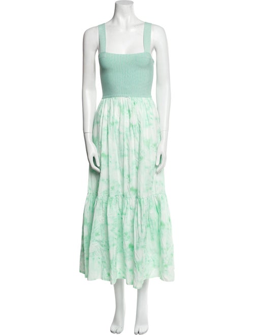 Tanya Taylor Printed Long Dress