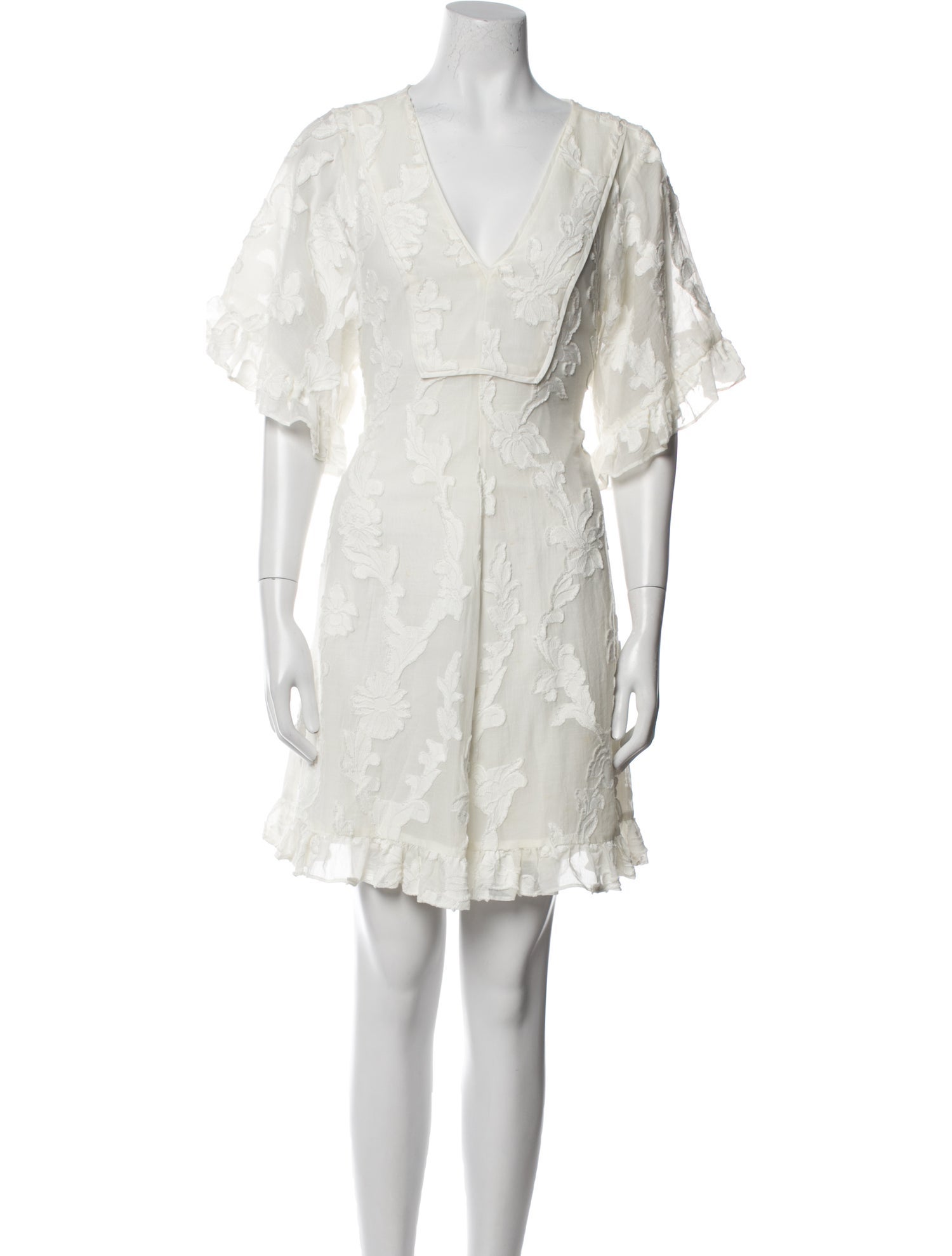 Tanya Taylor V-Neck Mini Dress