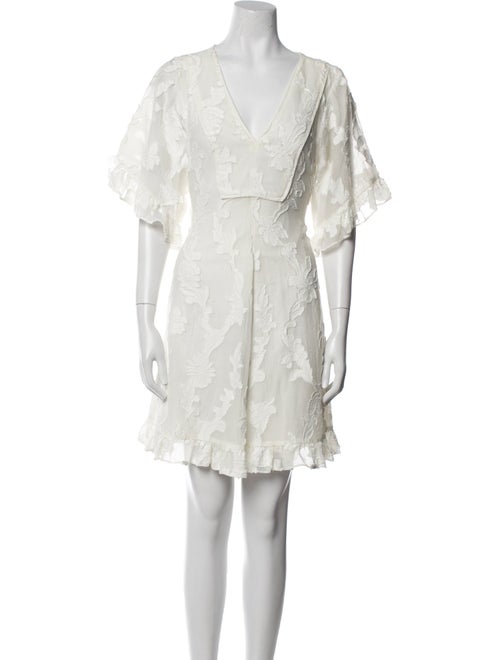 Tanya Taylor V-Neck Mini Dress